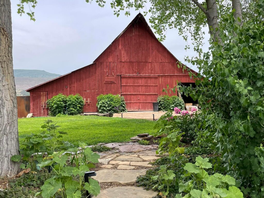 Photo of a red barn